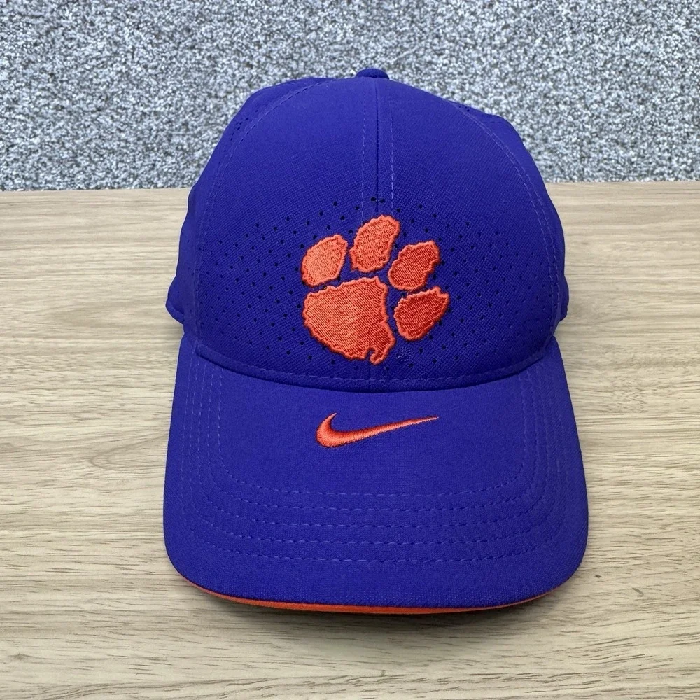 Clemson Tigers Hat Cap Strap Back Purple Legacy91‎ Nike On Field Youth Sideline
